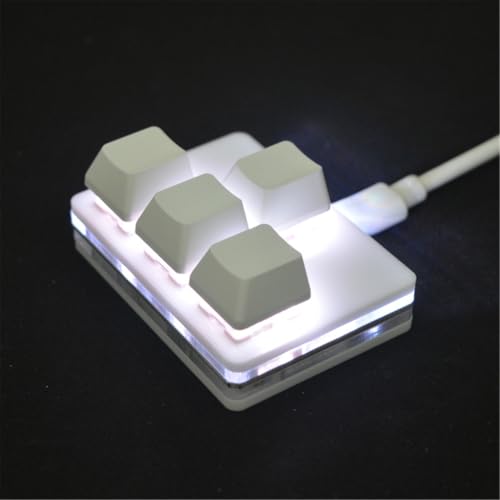 4-Key Select One Handed Keyboard Gaming Mechanical Keyboard Keypad Programmable Keyboard for Working Gaming Accessories - color: Blue Switch