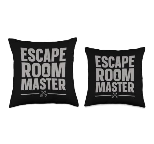 Funny Escape Room Art for Men Women Escape Game Escape Room Throw Pillow - size: 18x18