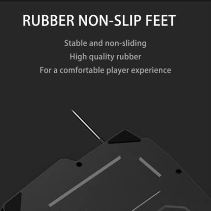One-Handed Mechanical Gaming Keyboard,35 Keys Waterproof Professional Gaming Keypad,with 3 Color Backlight, Single Handed Keyboard for Computer Mobile Games