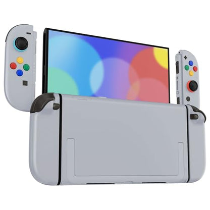 eXtremeRate DIY Replacement Shell Buttons for Nintendo Switch 2, Custom Full Set Rear Back Plate Controller Housing with Button for Switch 2 Console & Joycon 2 - Deluxe Version - New Hope Gray - color: New Hope Gray