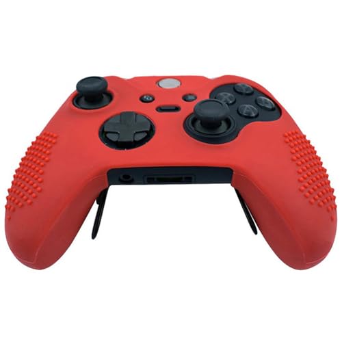 OSTENT Soft Protective Silicone Rubber Skin Case Cover for Xbox One Elite Controller (Red) - color: Red
