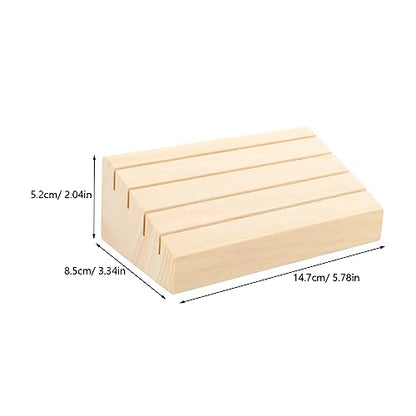 Angoily Wooden Playing Card Holder Stand for and Organization Slot Design for Card Games and Sturdy Wooden Construction and Game Gatherings