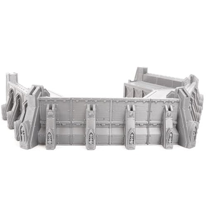 Forward Guard Defense Wall Miniature Terrain for Wargames and RPGs 28/32mm Scale