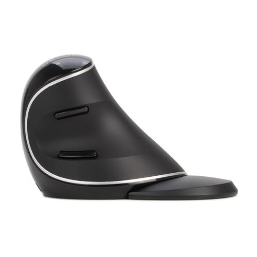 DELUX Wireless Ergonomic Vertical Mouse, Rechargeable Ergo Mouse for Large Hands, Slient Click, Removable Wrist Rest, Up to 4000 DPI, 6 Buttons,2.4G Dual Mode, Compatible with Laptop/PC (M618PD-Black) - color: Bluetooth+2.4G