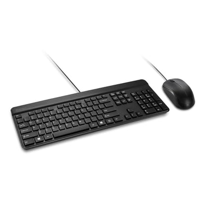 Kensington KM201 Simple Solutions Wired Desktop Set, TAA Compliant - Black (K72483TAA) - size: Wired Desktop Set