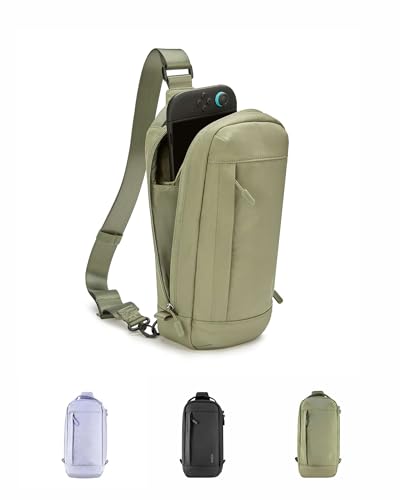 Belkin Nintendo Switch 2 Carrying Case, Sling Crossbody Travel Bag, Fits Up to 2 Pro Controllers with 10 Game Cartridge Slots, Soft Interior & Lightweight Protective Gaming Pouch, Switch 2 Accessories - color: Olive