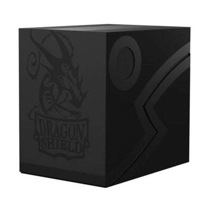 Dragon Shield Double Shell Card Deck Box – Shadow Black/Black – Sturdy TCG, OCG Card Storage – Compatible with Pokemon Yugioh Commander and MTG Magic: The Gathering Cards - color: Shadow Black/Black
