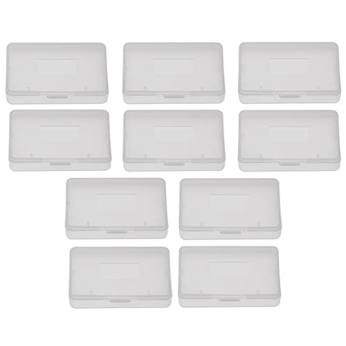 10pcs Color Case, Clear Dust Cover Console Compatible with Gameboy Game Case, Small Plastic Box Compatible with Game Boy Advance GBA