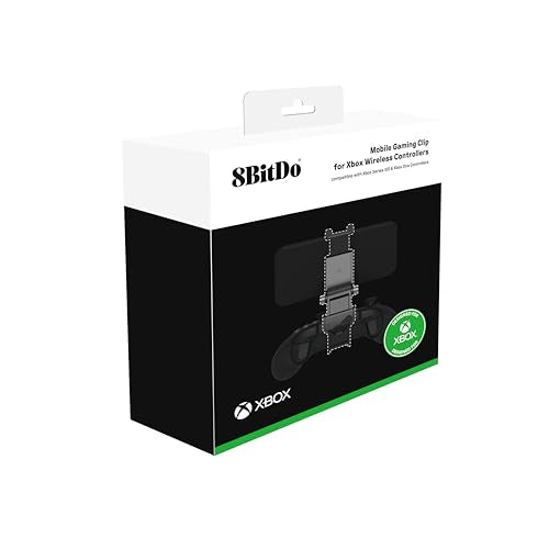 8Bitdo Mobile Gaming Clip for Xbox Controllers (Officially Licensed) - Xbox