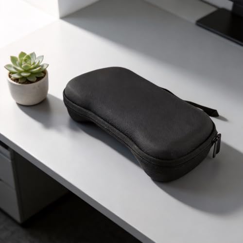 EVA Hard Carrying Case for Anbernic RG557 and RG556 Retro Gaming Console, Protective Travel Storage Bag 25x12x5cm, Sleek Black Design, 1 Unit