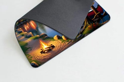 Square Mouse Pad Canoe Lake,Gaming Mouse Pads for Desk,Soft Computer Waterproof Non-Slip Mouse Mat - color: Canoe Lake