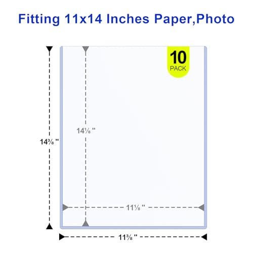 10ct 11"x14" Toploader - Heavy Duty Clear Photo Artwork Protector Holder | 20Mil Rigid Top Loaders from Scratches, Dust and Fading, Blue-tint UV Protection, for Display & Storage, Frame alternative - size: 10ct 11" x 14" Photo Toploader 20Mil