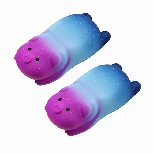 Small Wrist Rest Mouse Pad, Mini Cute Pig Ergonomic Mousepad Memory Foam Design Pig Shape Wrist Support Pillow Rest Cushion Mat for Office Computer Laptop,Comfortable Pain Relief (2pcs) - color: Starry Sky 2pcs