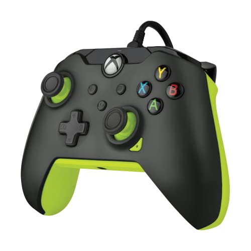 PDP Wired Controller Electric Black for Xbox Series X|S, Gamepad, Wired Video Game Controller, Gaming Controller, Xbox One, Officially Licensed - Xbox Series X - color: Electric Black