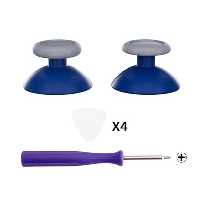 eXtremeRate Replacement 3D Joystick for Nintendo Switch 2 Pro Controller, Left Right Analog Stick Thumbsticks with Screwdriver Tools for Switch 2 Pro, Multi-Colors Options - Yale Blue & New Hope Gray - color: Yale Blue & New Hope Gray