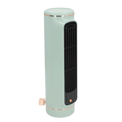 TOPINCN Desk Bladeless Fan, Quiet Desktop Fan Bladeless with 3 Cooling Speeds, Rechargeable Table Cooling Fan for Bedroom Office Home Outdoor, Tower Fan Cooling Fan (Green)