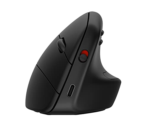 HP 920 Ergonomic Vertical Mouse Wireless Bluetooth 5.3 & USB Dongle, 5 Programmable Buttons, 16 Week Battery, Multi-Device, Multi-OS - style: Vertical Ergo