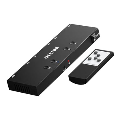 4K@60Hz 4 in 1 Out HDMI Switch, 4 Port HDMI Switcher Selector Support HDR10 & HDCP 2.2 & Full 3D with IR Remote Control Compitable with Nintendo Switch,Xbox PS5/4,Fire Stick,Roku,Apple TV for Gaming - size: 4K60Hz 4×1 HDMI Switch