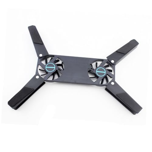 2pcs USB Laptop Cooling Pad Dual Fan Cooler Stand for Gaming Notebooks, Foldable Ventilated Cooler Suitable for Travel and Office Use