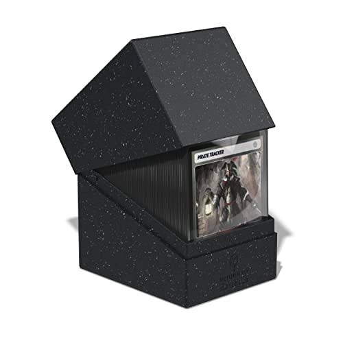 Ultimate Guard RTE Boulder 133+, Deck Case for 133 Double-Sleeved TCG Cards, Black, 87% Renewable, Made in Germany, Secure & Durable Storage