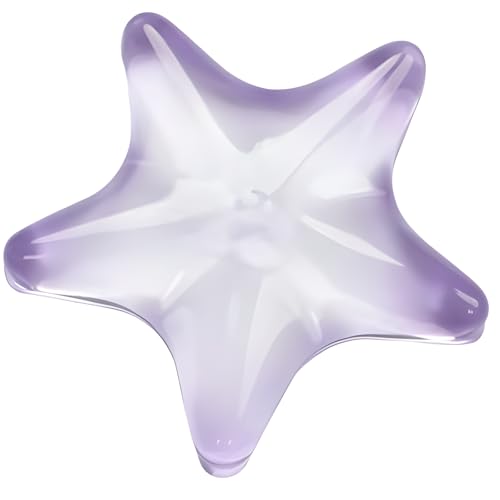 Gel Wrist Rest for Keyboard and Mouse Transparent Purple Sea Star Elbow Pad Cushion Ergonomic Cute Clear Cool Mouse Wrist Pad Silicone Non-Slip Support for Computer Gaming Hand Pillow Ocean Beach - color: Star Purple