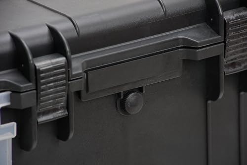 MEIJIA Rolling Waterproof Hard Protective Case, Hard Camera Case with Retractable Pull Handle and Wheels,Customizable Fit Foam Inserted,Black,31.02X19.41X17.71inches - size: 31.02X19.41X17.71inches