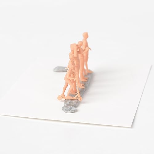 MRY-SFW Yao's Studio LYT72107 1/72 20mm Miniature Factory Building Military Car Railroad Track Accessory Props Diorama Scenery Miniature Character Model Multi Pose Figures 5pcs