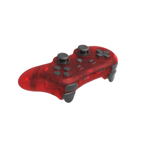 Retro Fighters Defender Pro Wireless Controller for PS1, PS2, PS3, Switch, & PC | 2.4GHz & Bluetooth (Crimson Red) - color: Crimson Red