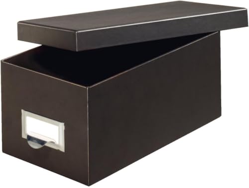 Globe-Weis/Pendaflex Fiberboard Index Card Storage Box,3 x 5 Inches,Solid Black (3X5BLA),(Pack of 6) - color: Solid Black, size: 3 x 5 (Pack of 6)