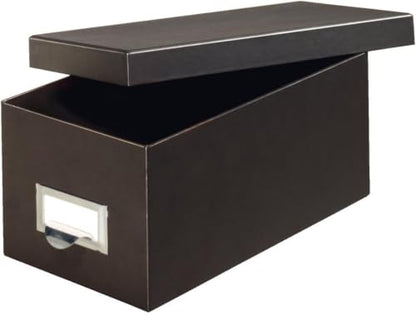 Globe-Weis/Pendaflex Fiberboard Index Card Storage Box,3 x 5 Inches,Solid Black (3X5BLA),(Pack of 6) - color: Solid Black, size: 3 x 5 (Pack of 6)