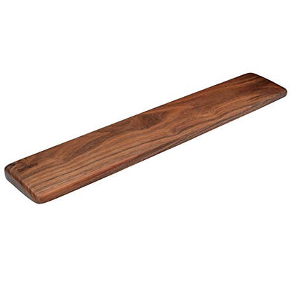 Wooden Keyboard Wrist Rest, Keyboard Wooden Palm Rest，Keyboard Wrist Rest Pad, Walnut Wrist Rest, Solid Wood Mouse Pad Wrist Guard, Wrist Rest Pad, Wrist Pad for Keyboard, (Black Walnut, 17.3in) - color: Black Walnut, size: 17.3in