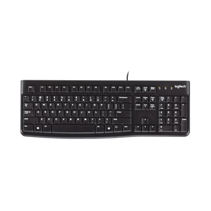 Logitech K120 Full Size Wired Keyboard USB Plug-and-Play Windows - Black