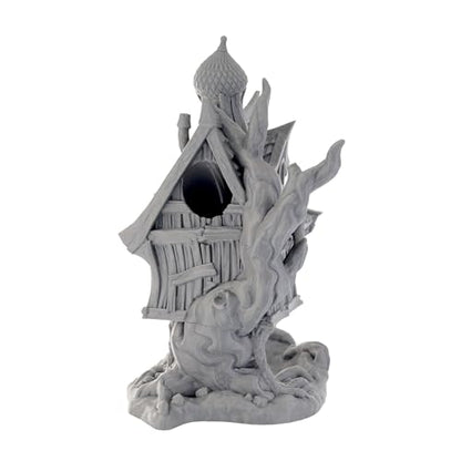 Baba Yaga Dice Tower - Fantasy Gaming Accessory for Board Games, D&D & Tabletop RPGs (Paintable)
