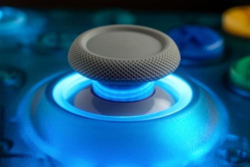 8Bitdo Ultimate 2 Wireless Controller for PC,Apple/Steam/Android,Clear Blue | TMR Joysticks, Hall/Tactile Triggers, 8Speed 2.4G, 1000Hz Polling Rate, Motion Control, RGB Fire Ring, Charging Dock - color: Clear Blue