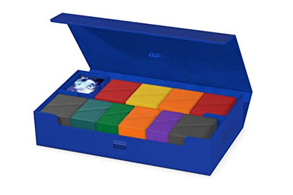 Ultimate Guard Omnihive 1000+, Deck Case for 1000 Double-Sleeved TCG Cards + 2 removable Trays, Blue, Magnetic Closure & Microfiber Inner Lining - color: Blue