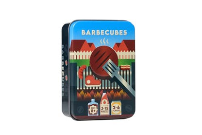 Alley Cat Games Barbecubes, for Ages 6 and Up, 2 to 6 Players | Fast-Paced BBQ Balance Game with Tongs, Stacking Food Pieces, and Elimination Gameplay, Kids, Family, and Game Night Fun