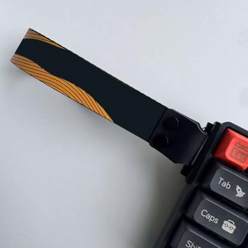Mechanical Keyboard Ribbon Carrying Strap Heavy-Duty Polyester Wrist Wrap Lanyard for 60 Percent Compact Gaming Keyboards 1-Pair - color: Butterfly