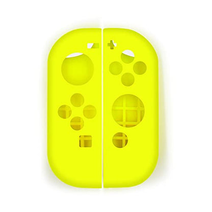 Soft Silicone Case Anti-Slip Shell Cover Replacement for Nintendo Switch Joycon Cover (Light Yellow) - color: Light Yellow