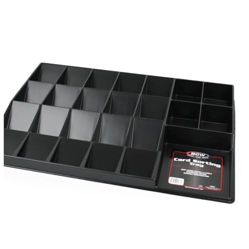 BCW Card Sorting Tray - 1 ct | 24-Cell Trading Card Organizer for TCG & Sports Cards | Ideal for Pokémon, Baseball, and Magic | Lightweight Card Sorter Tray - style: Single