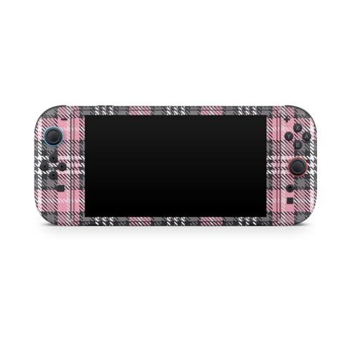 Gaming Skin Compatible with Nintendo Switch 2 Console Only - Pink Plaid - Premium 3M Vinyl Protective Wrap Decal Cover - Easy to Apply | Crafted in The USA by MightySkins - color: Pink Plaid, size: Switch 2 Console Skin Only, style: Matte Finish