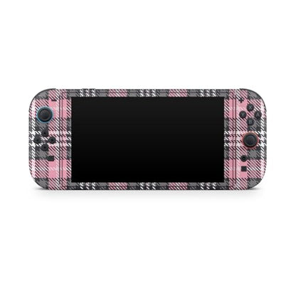 Gaming Skin Compatible with Nintendo Switch 2 Console Only - Pink Plaid - Premium 3M Vinyl Protective Wrap Decal Cover - Easy to Apply | Crafted in The USA by MightySkins - color: Pink Plaid, size: Switch 2 Console Skin Only, style: Matte Finish