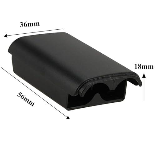Dogxiong 2 Pack Battery Pack Cover for Xbox 360 Wireless Controller, Replacement Battery Pack Cover Shell Case for Xbox360 (Black) - color: 2Pcs Black