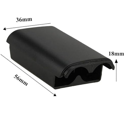 Dogxiong 2 Pack Battery Pack Cover for Xbox 360 Wireless Controller, Replacement Battery Pack Cover Shell Case for Xbox360 (Black) - color: 2Pcs Black