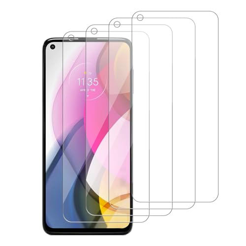 4 Pack Glass Screen Protector Compatible for Motorola Moto G Stylus (2021) / XT2115 [9H Hardness]-HD Screen Tempered Glass, Scratch Resistant,Easy Install [Case Friendly] - size: Moto G Stylus (2021)