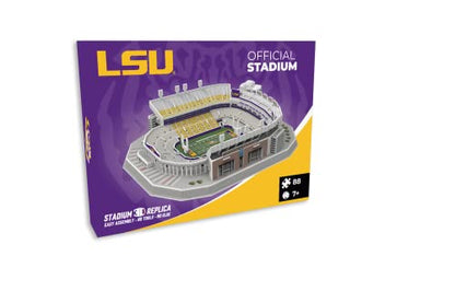 Pro Lion 3D Jigsaw Puzzle of Tiger Big Stadium Construction Building Kits - 88 Pieces | LSU Tigers Football League Gifts for Boys, Adults, Men & Kids Aged 7+ | Puzzles Games Kit for Creative Fans - style: Sport, Realistic