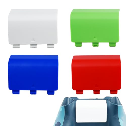 Anglepingping 4 Pack Battery Back Cover Replacement for Xbox Series X/S Controller,Battery Door Shell Compatible with Xbox Series X/S Controller [Not Fit Xbox One/One X/S](Random Color) - color: Random Colar