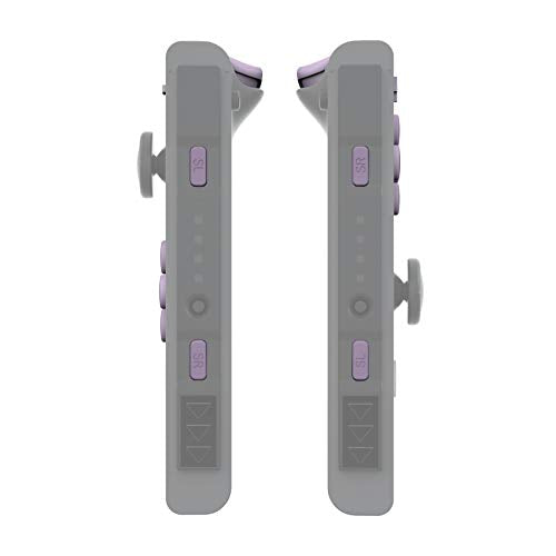 eXtremeRate DIY Full Set Buttons for Nintendo Switch & Switch OLED, Replacement Buttons for JoyCon, ABXY Direction Keys SR SL L R ZR ZL + - Home Capture Trigger Buttons Springs - Dark Grayish Violet - color: Dark Grayish Violet