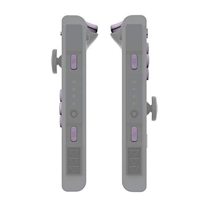 eXtremeRate DIY Full Set Buttons for Nintendo Switch & Switch OLED, Replacement Buttons for JoyCon, ABXY Direction Keys SR SL L R ZR ZL + - Home Capture Trigger Buttons Springs - Dark Grayish Violet - color: Dark Grayish Violet
