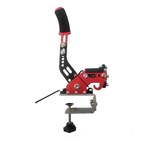 Racing Brake 64-Bit Pc USB Handbrake with Fixture for Racing Game Red