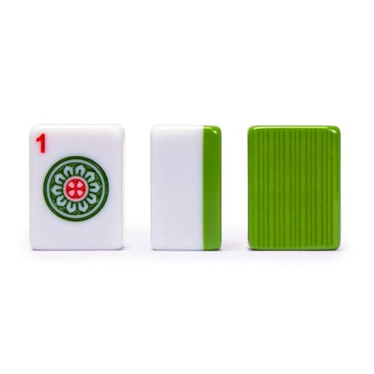 Yellow Mountain Imports Chinese Mahjong Set – Rouge Oasis – 146 Small Tiles for Chinese-Style Play [竹林綠洲」中國麻將]